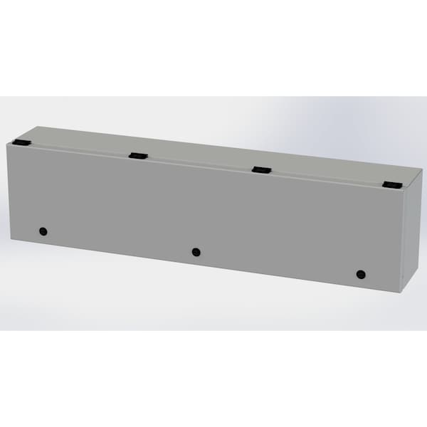 1/4 Turn Latch Electrical Enclosures, 9 in H, 6 in D, 36 in W, NEMA 3R, 4, 12, 13, Carbon Steel